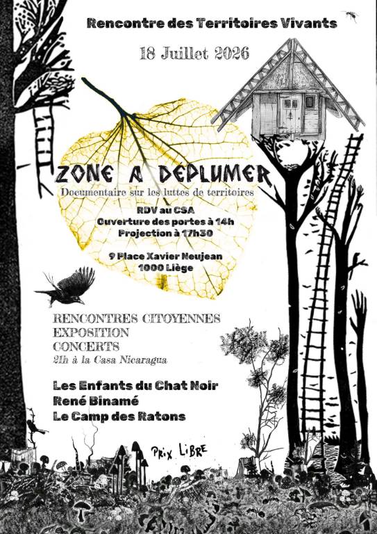 Projection d'un documentaire : "Zone à déplumer"